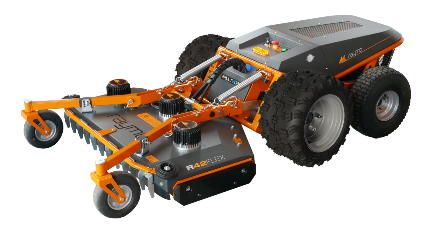 Raymo Torpedo electric mower with R42 FLEX deck