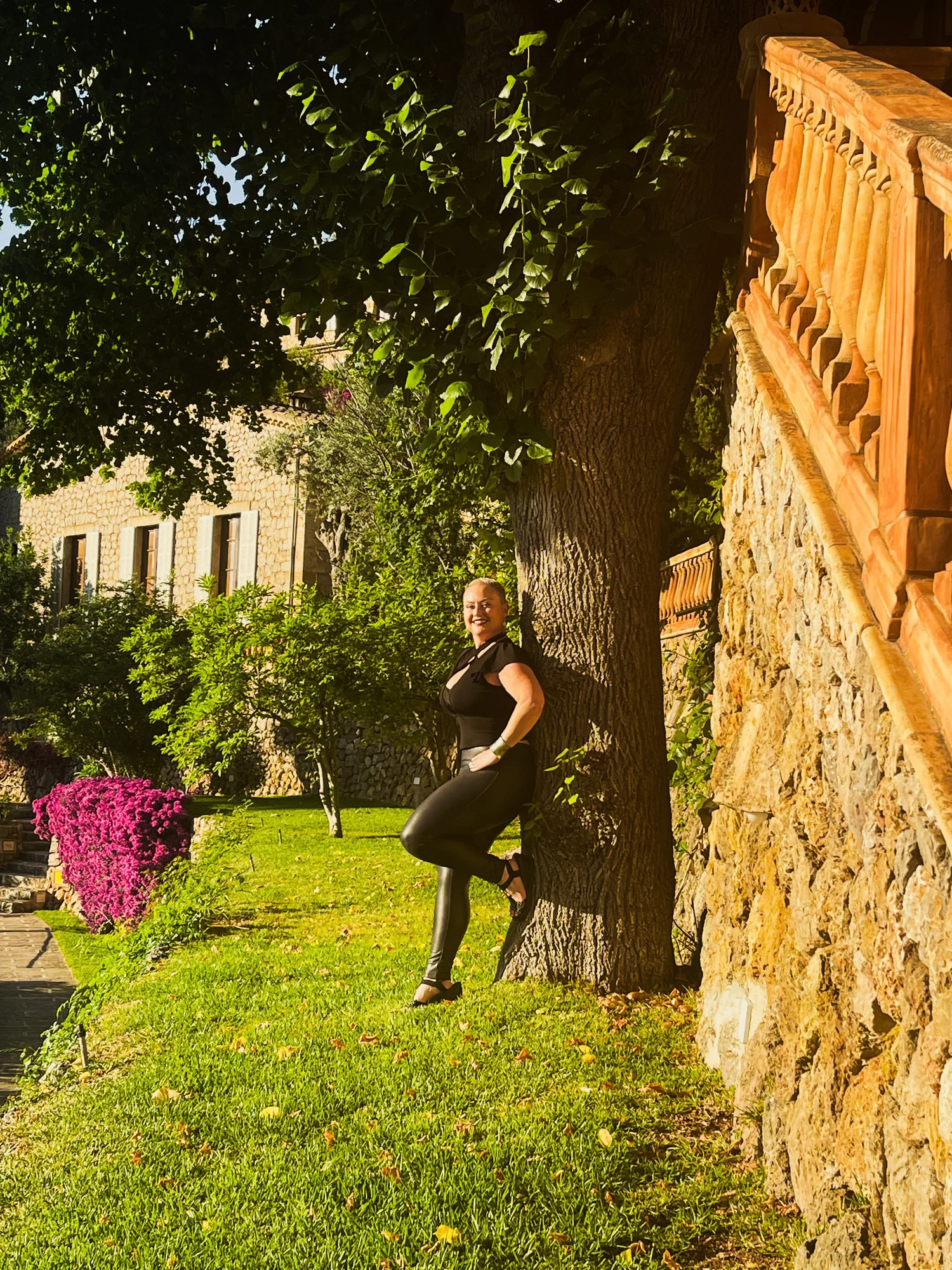 Northcutt Travel Agency advisor in a historic Mediterranean garden