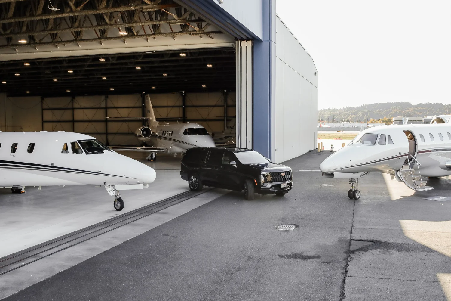 Erin Air aircraft management at Boeing Field, Seattle Part 91 and Part 135 private jet management
