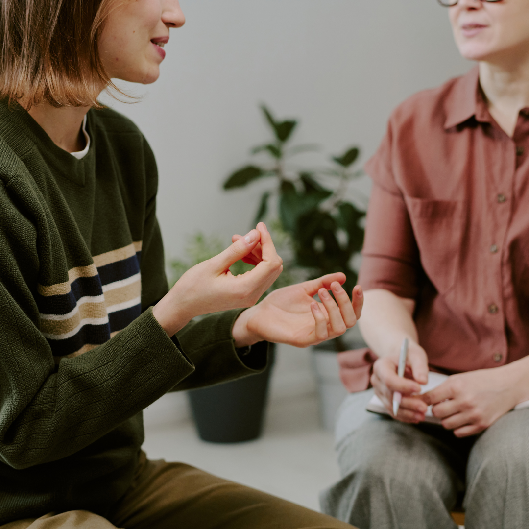 A calm, supportive moment representing EMDR therapy at Guiding Kindness Therapy