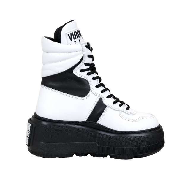 #VDR VIADELLEROSE TINA2 BOOTS BIANCO/NERO