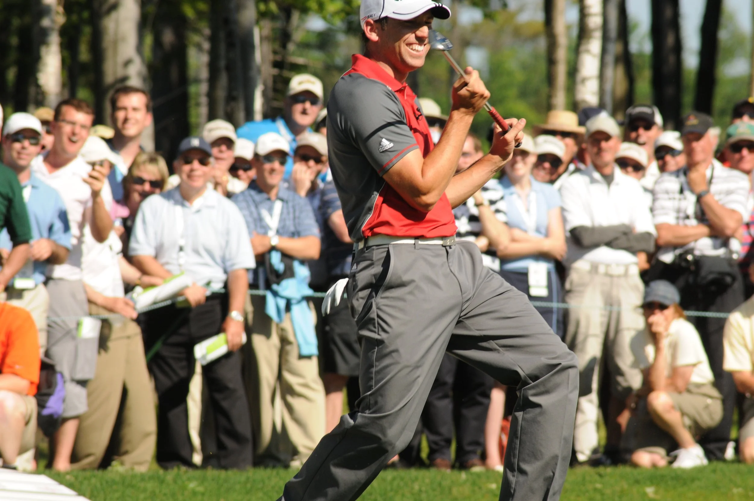 Sergio Garcia en action