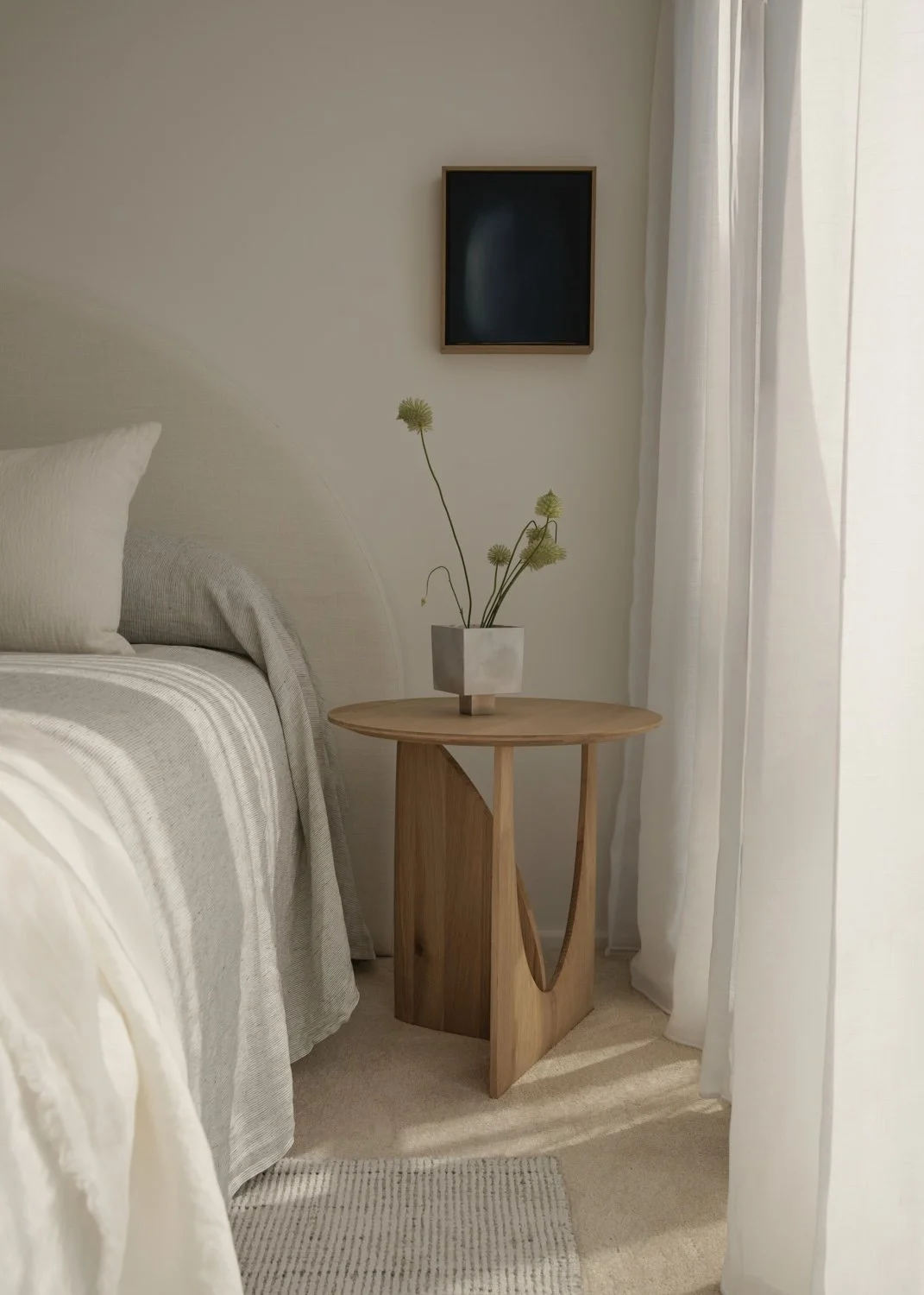 Potts Point apartment bedroom furniture and styling by Rory James Carter
