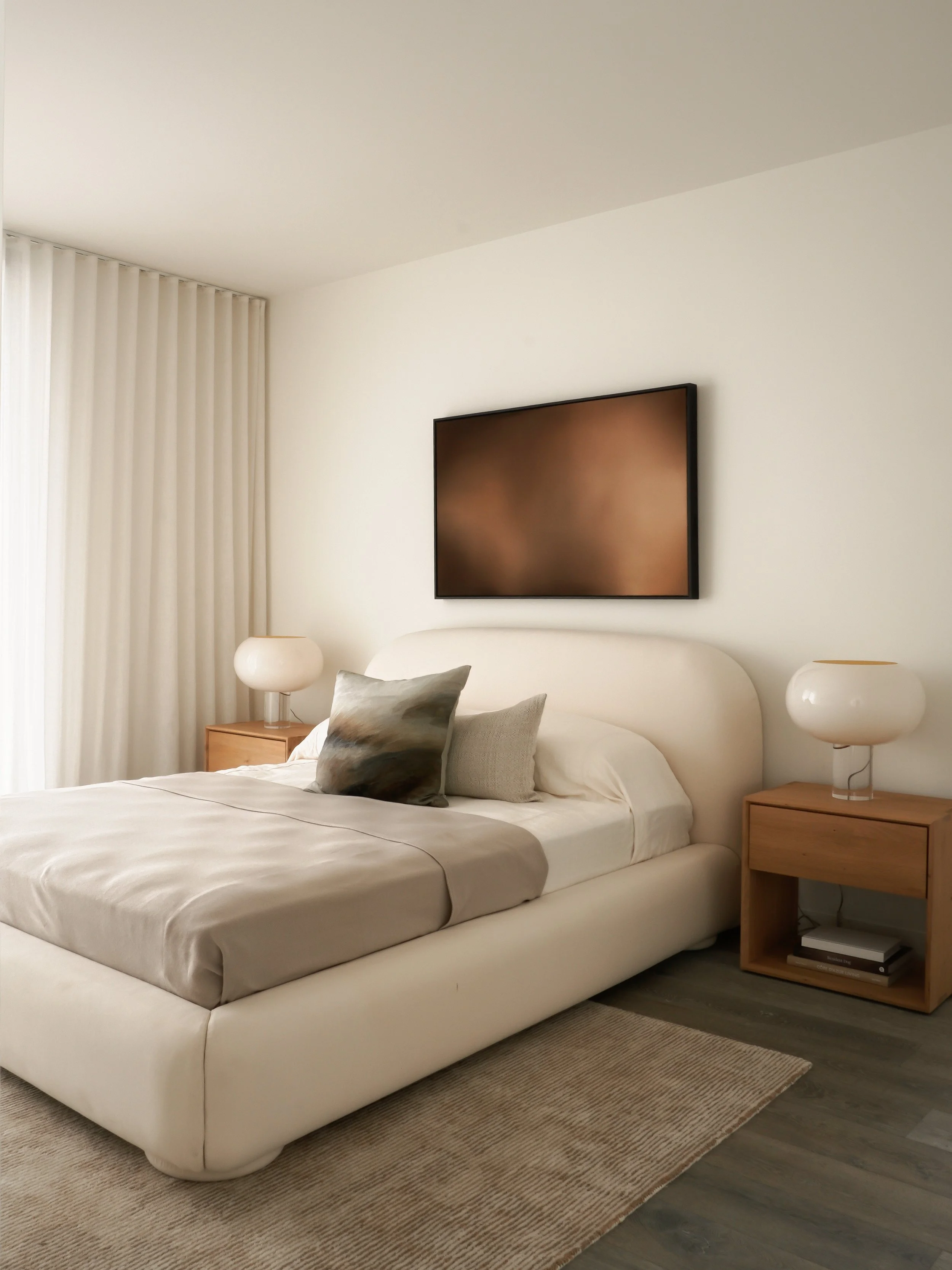 Mount Martha bedroom furniture and styling by Rory James Carter