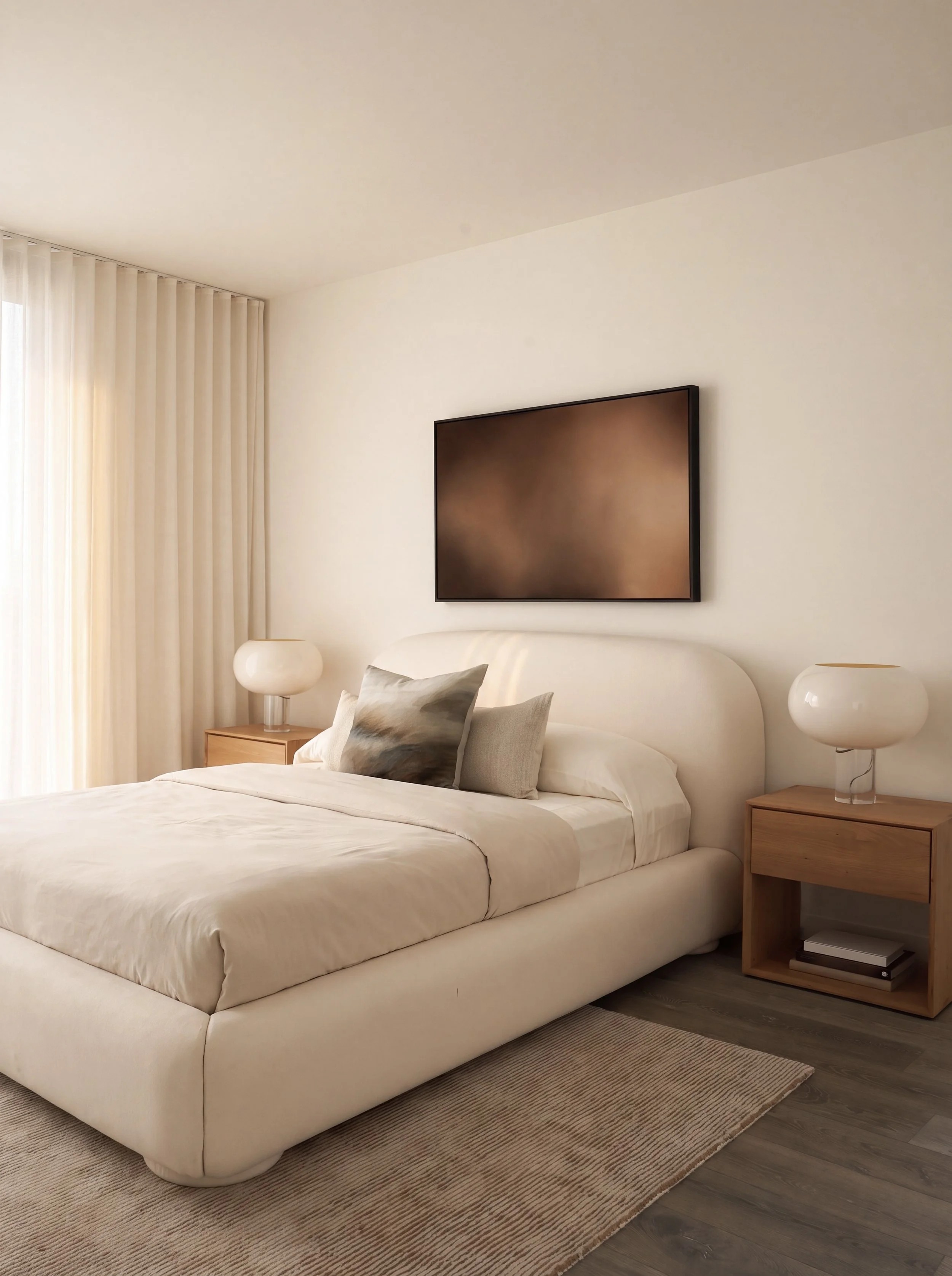 Mount Martha bedroom furniture and styling by Rory James Carter