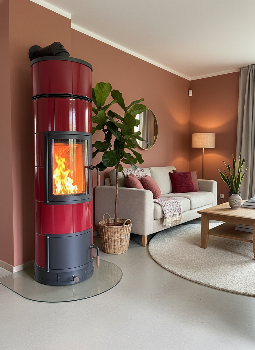 BGO Pelletfeuer Weinrot