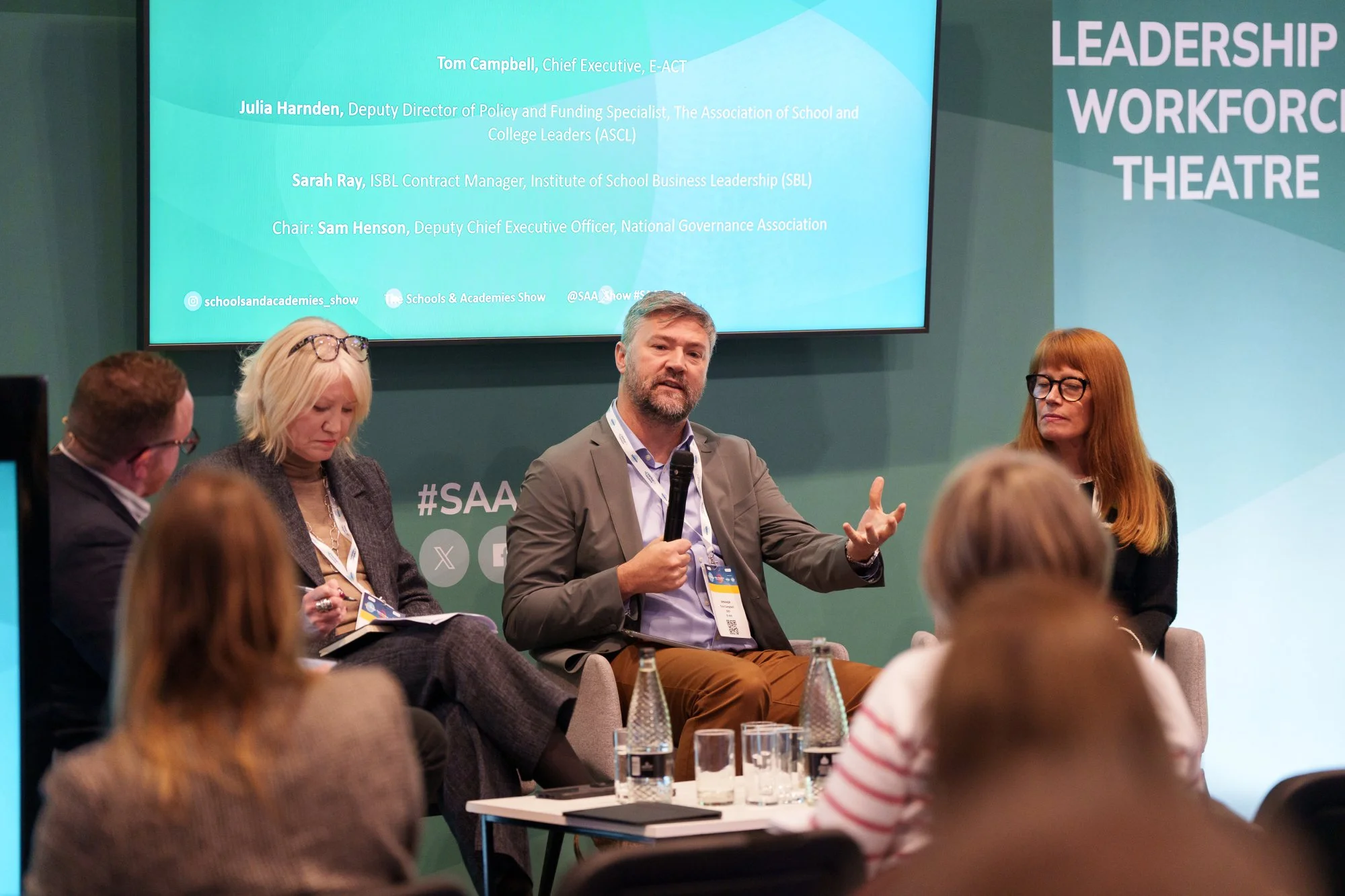 Conference session at the Schools and Academies Show