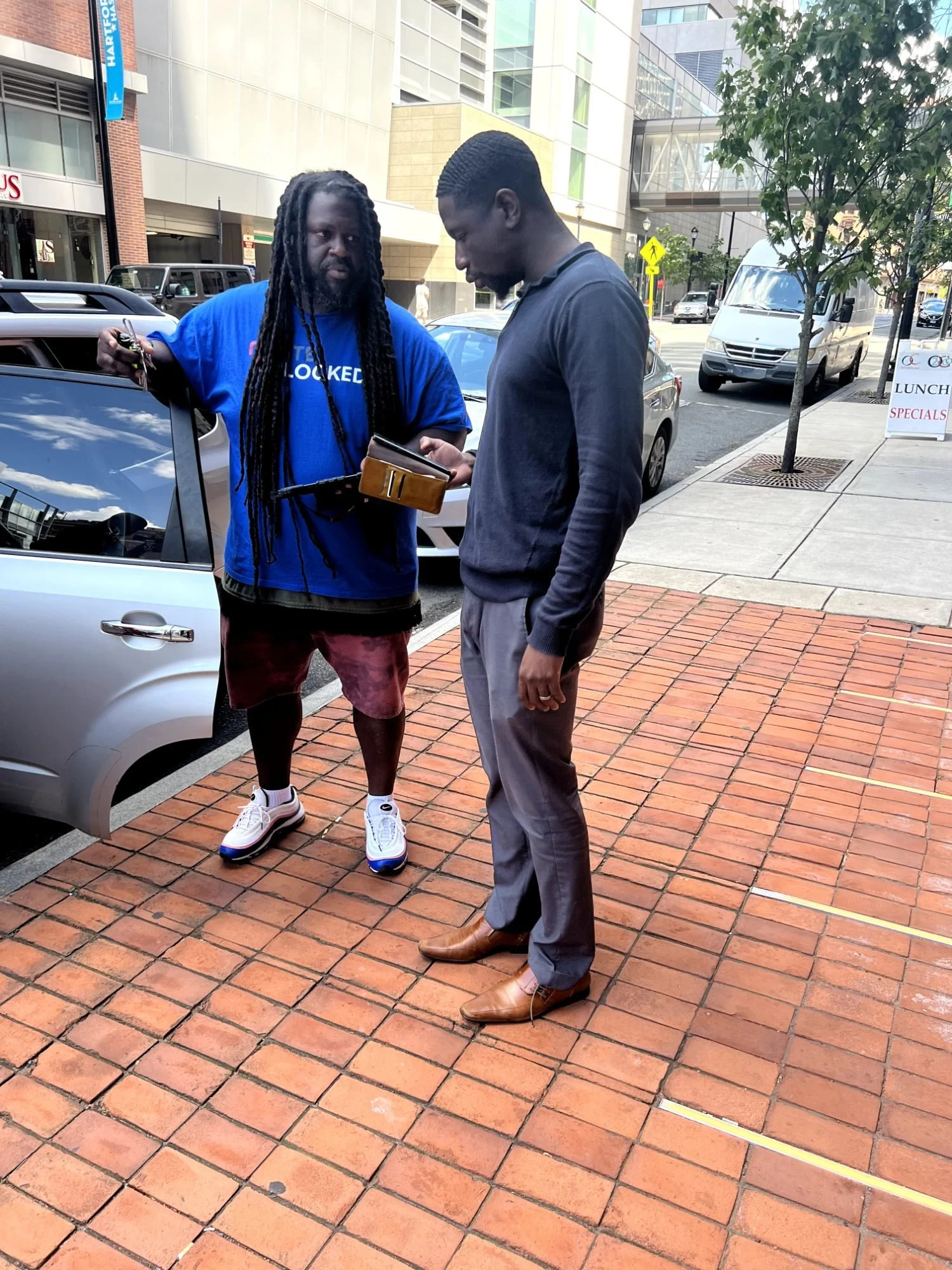 FCC volunteers canvassing a neighborhood