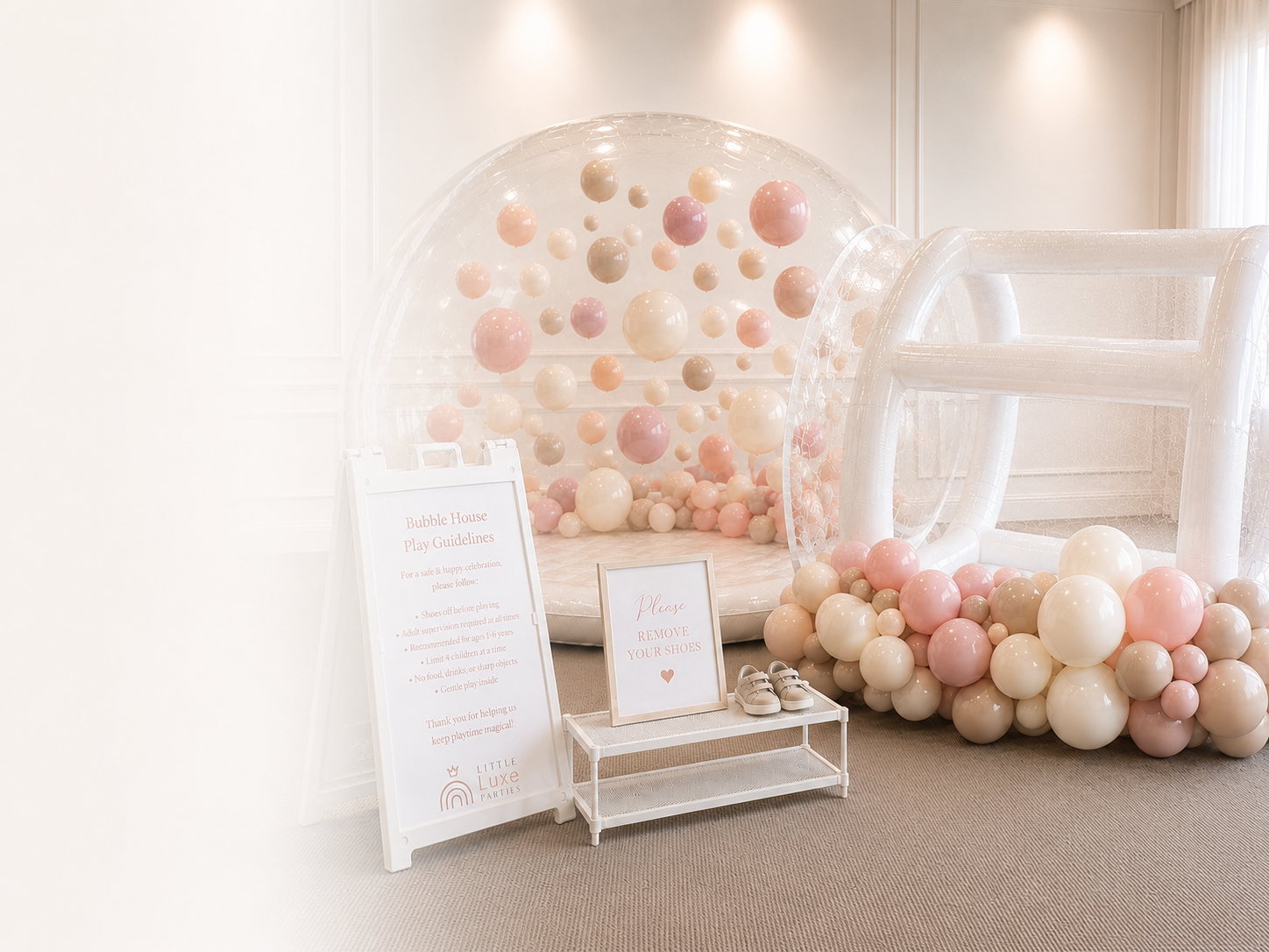 Little Luxe Parties setup