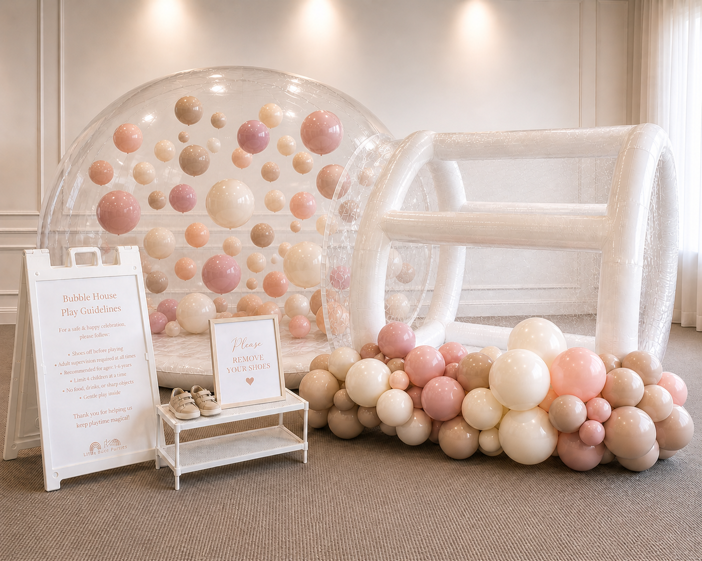 Little Luxe Parties setup