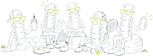 The Good Joint spine team mascots