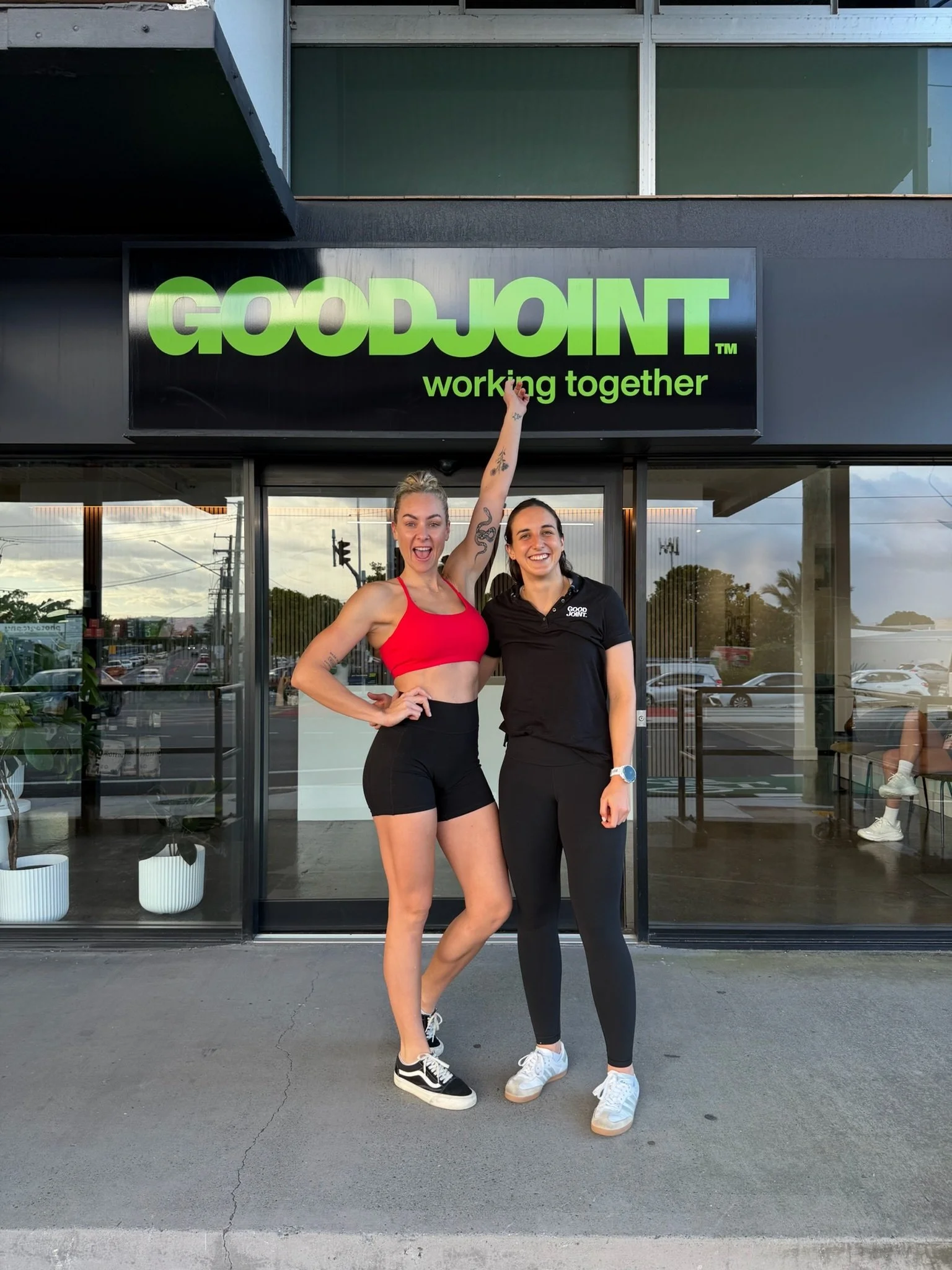 Mia Allen, Hybrid Athlete and Women's Fitness Coach, at The Good Joint, Mermaid Beach Gold Coast