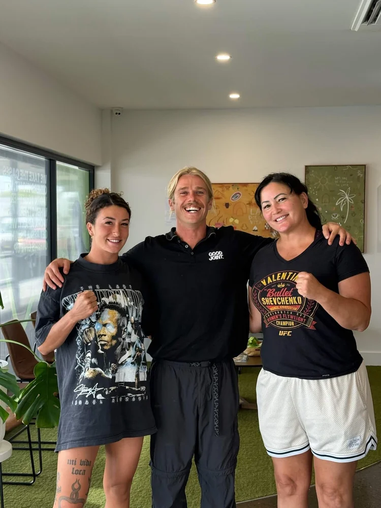 Jazzy Parr, Women's International Boxing World Flyweight Champion, at The Good Joint, Mermaid Beach Gold Coast