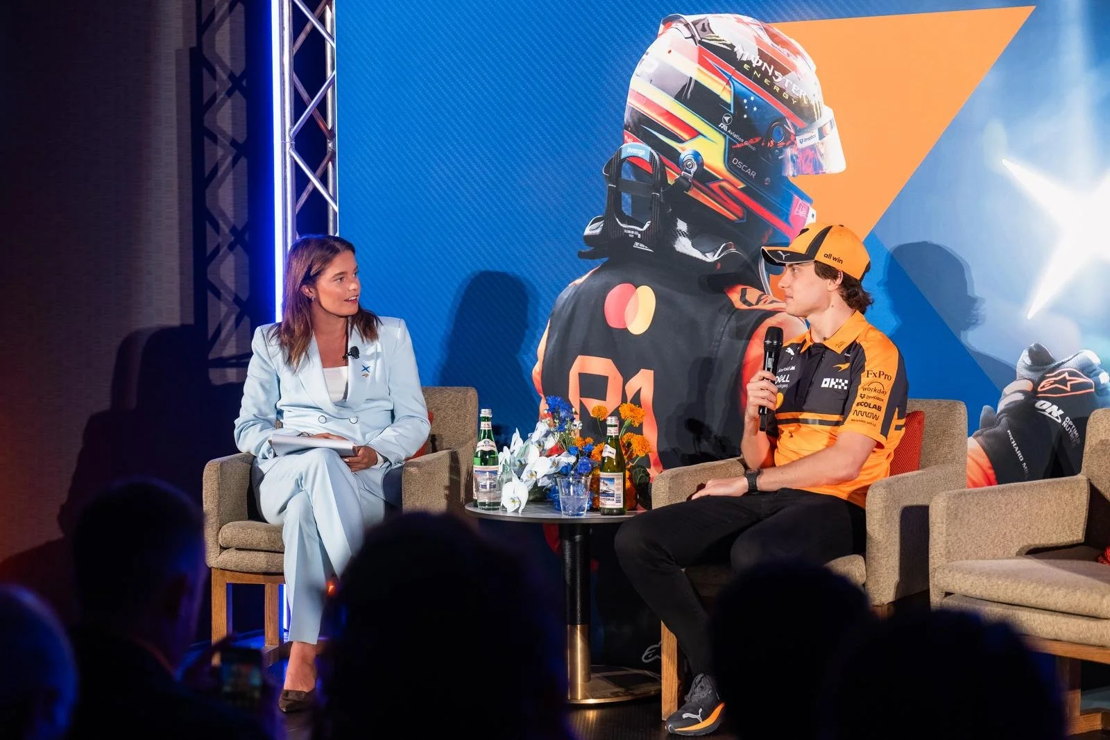 MC, McLaren x EcoLab QandA with Oscar Piastri