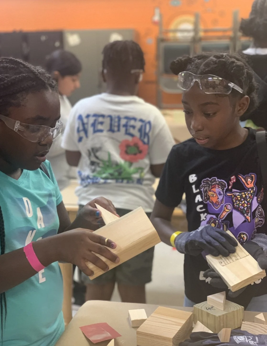 Youth hands-on construction learning experience