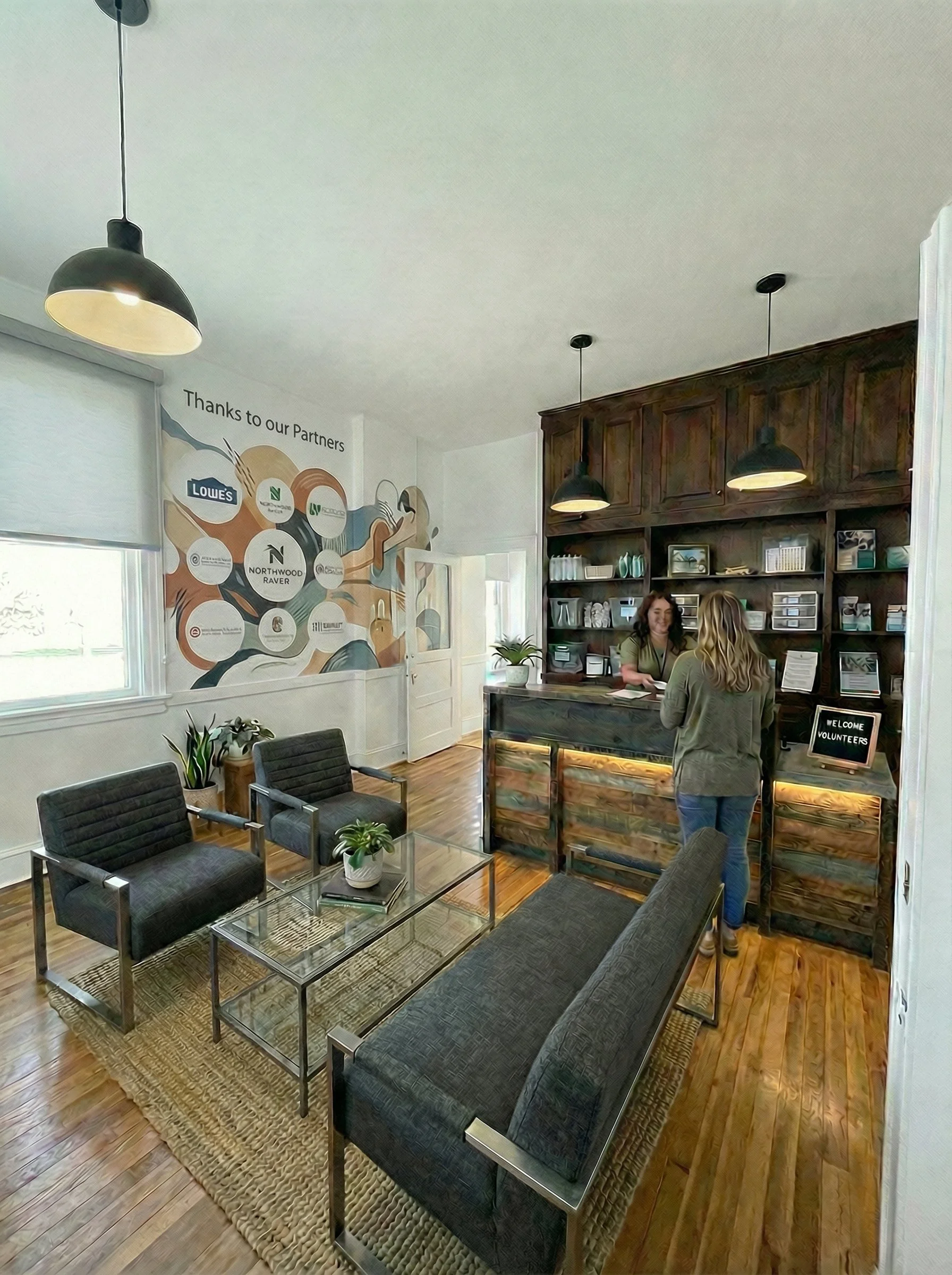 Future lobby and reception area concept