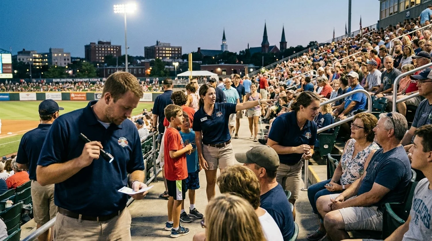 Large event venue requiring professional staffing in Burlington