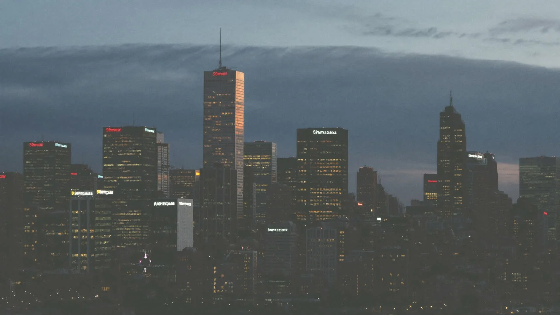 Downtown Portland skyline at dusk