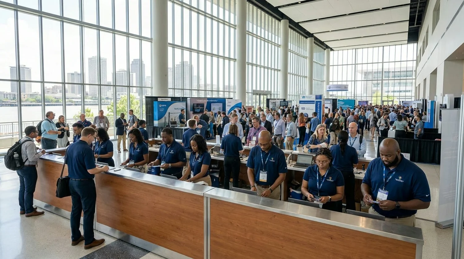Event staffing and convention setup in New Orleans