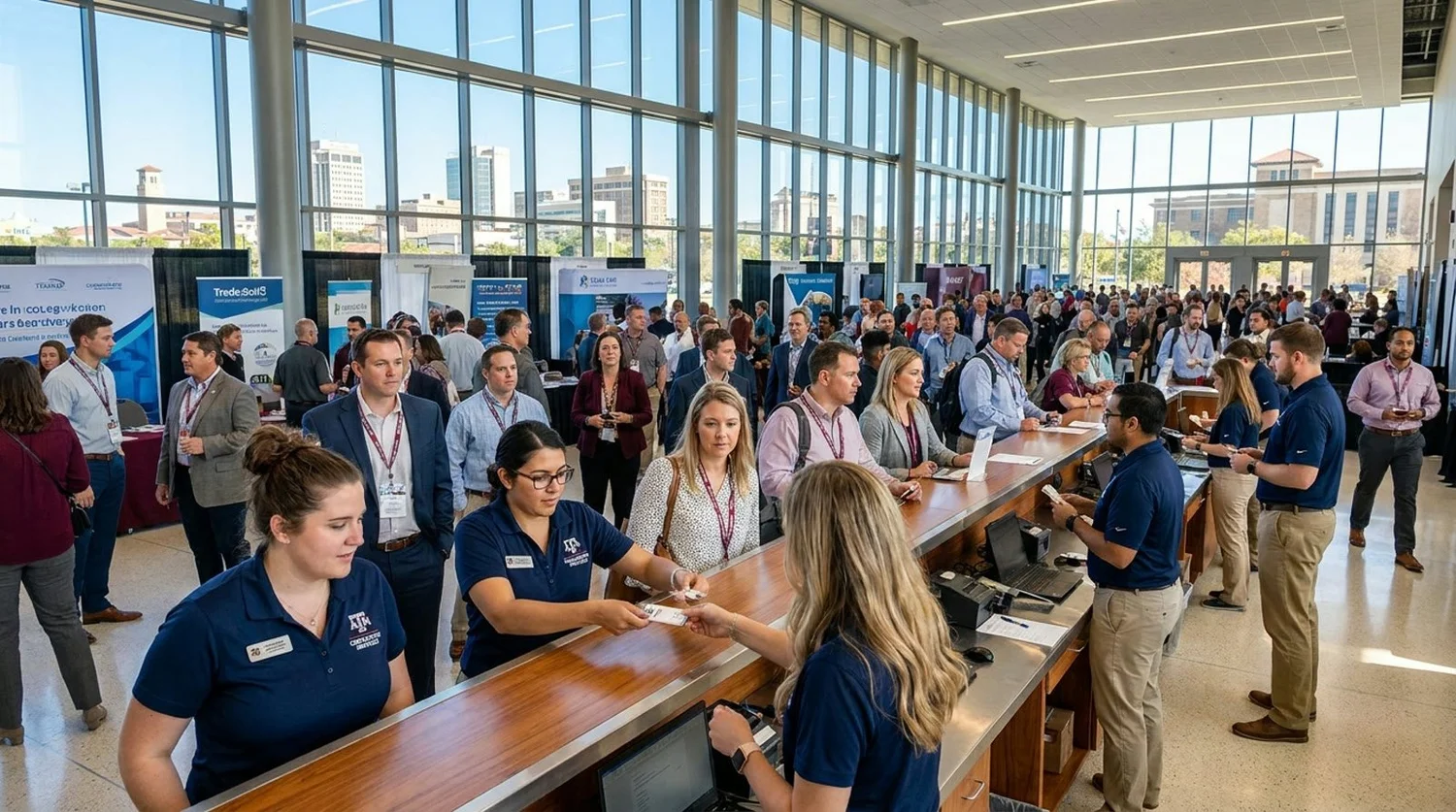 Event staffing and convention setup in College Station