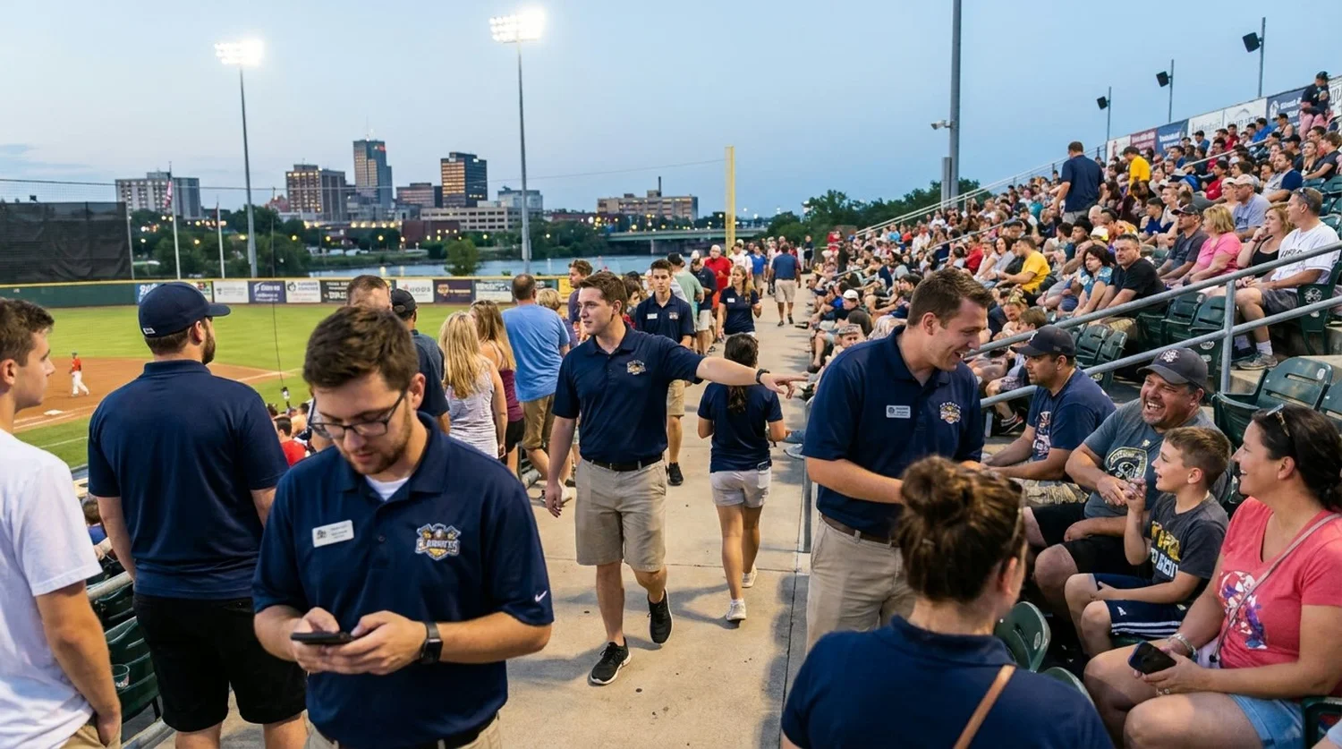 Large event venue requiring professional staffing in Joliet