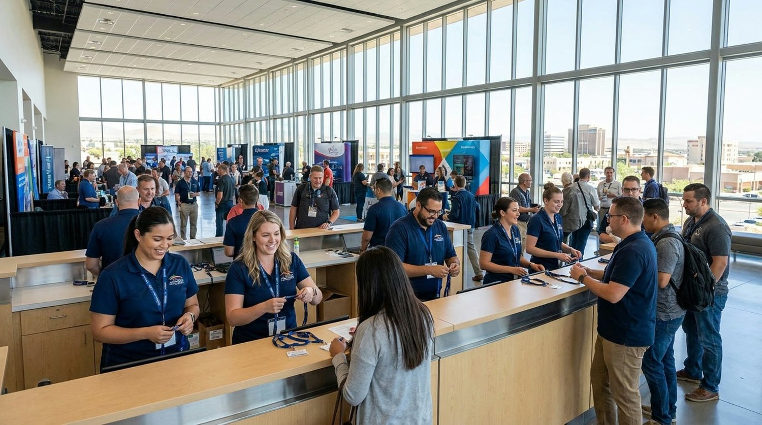 Event staffing and convention setup in Lancaster