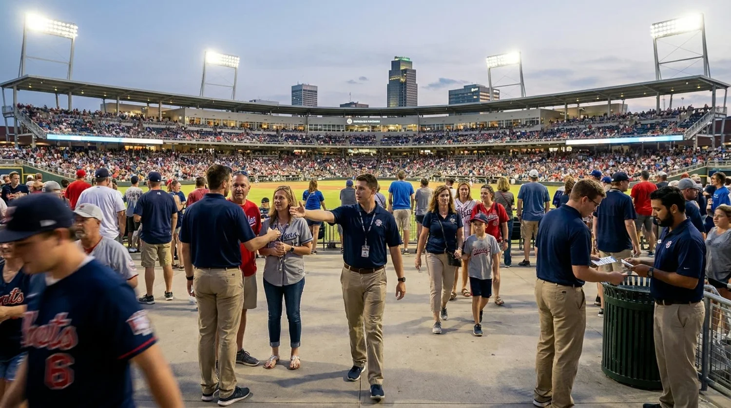 Large event venue requiring professional staffing in Omaha