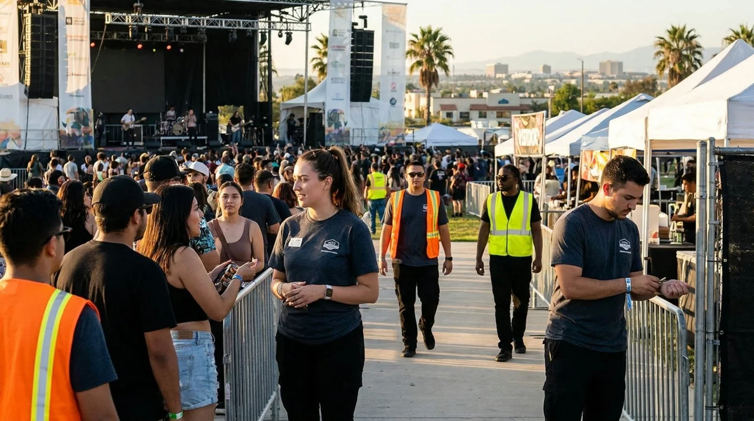 Diverse event types requiring staffing in Palmdale