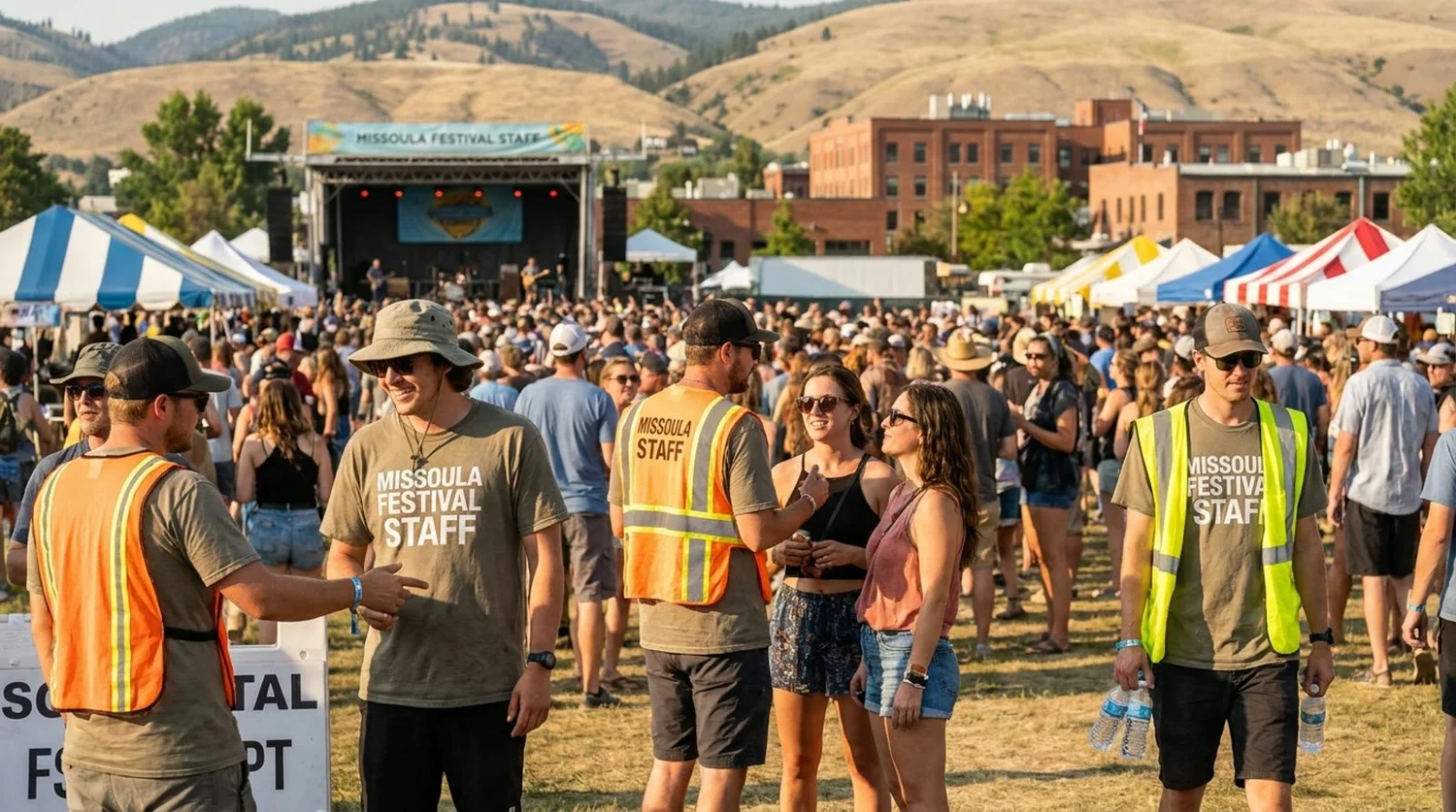 Diverse event types requiring staffing in Missoula