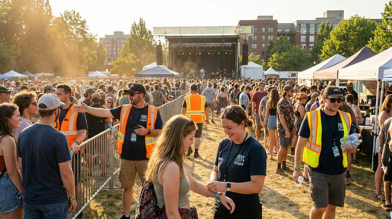 Diverse event types requiring staffing in Eugene