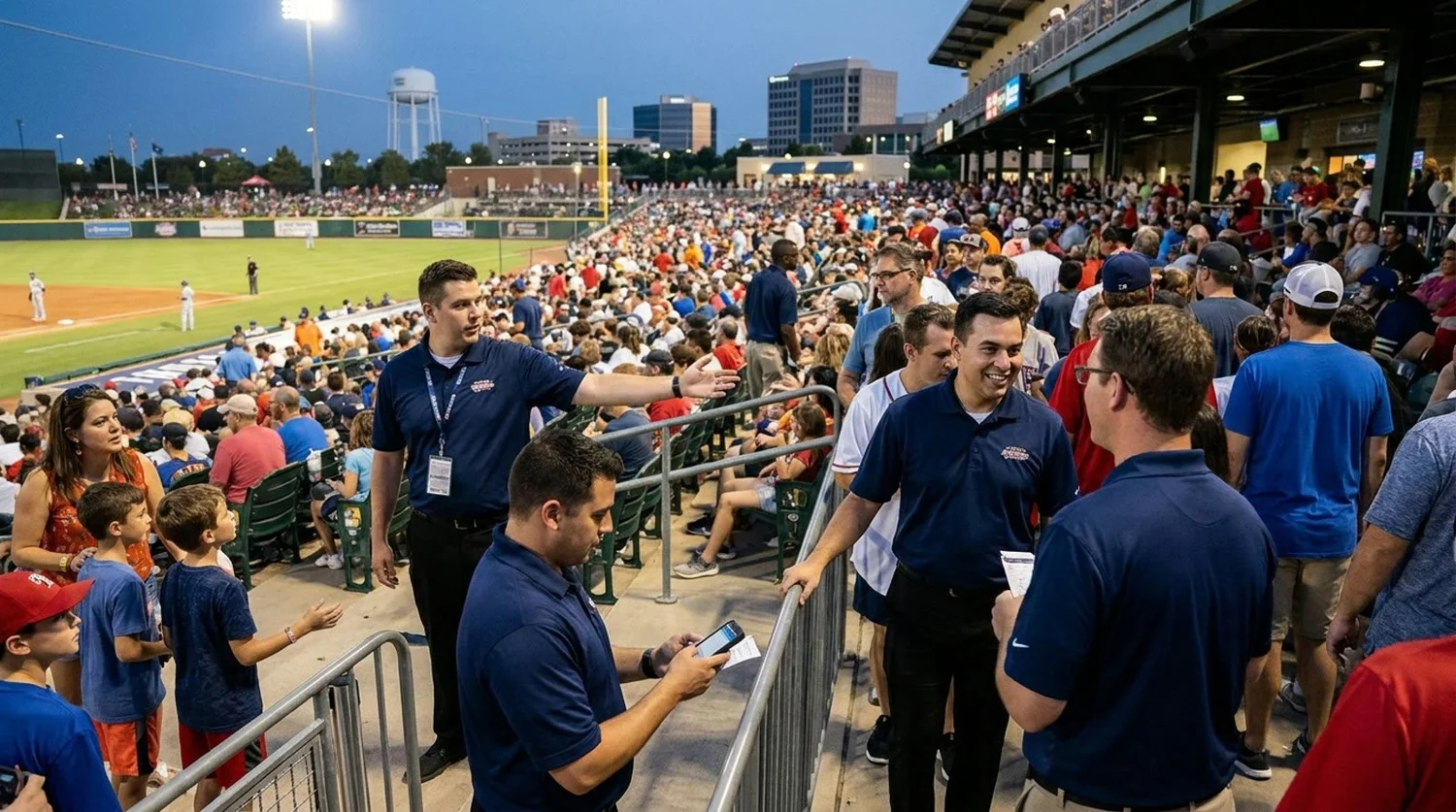 Large event venue requiring professional staffing in Frisco