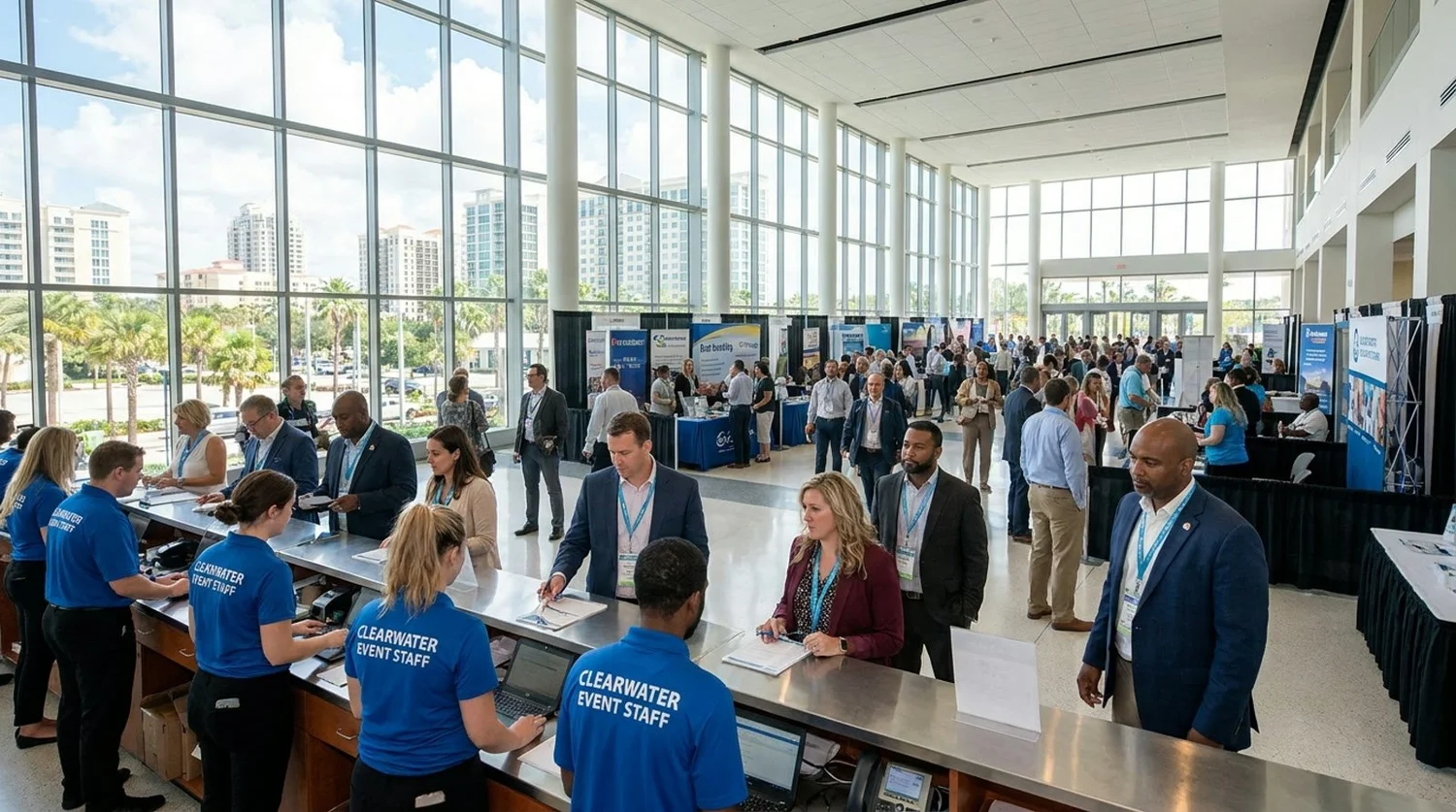 Event staffing and convention setup in Clearwater