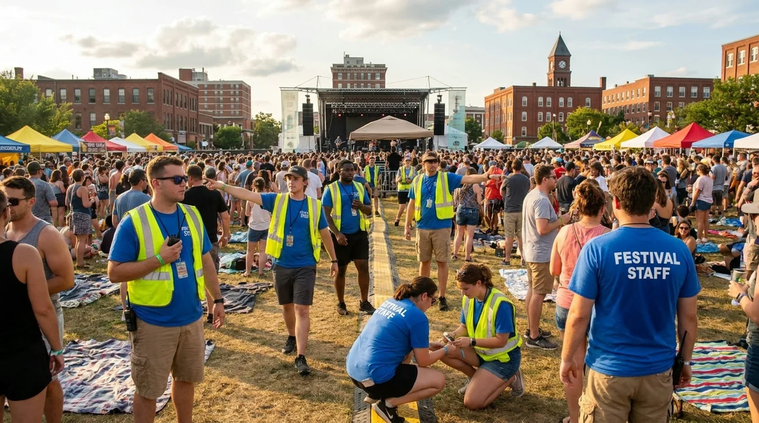 Diverse event types requiring staffing in Manchester
