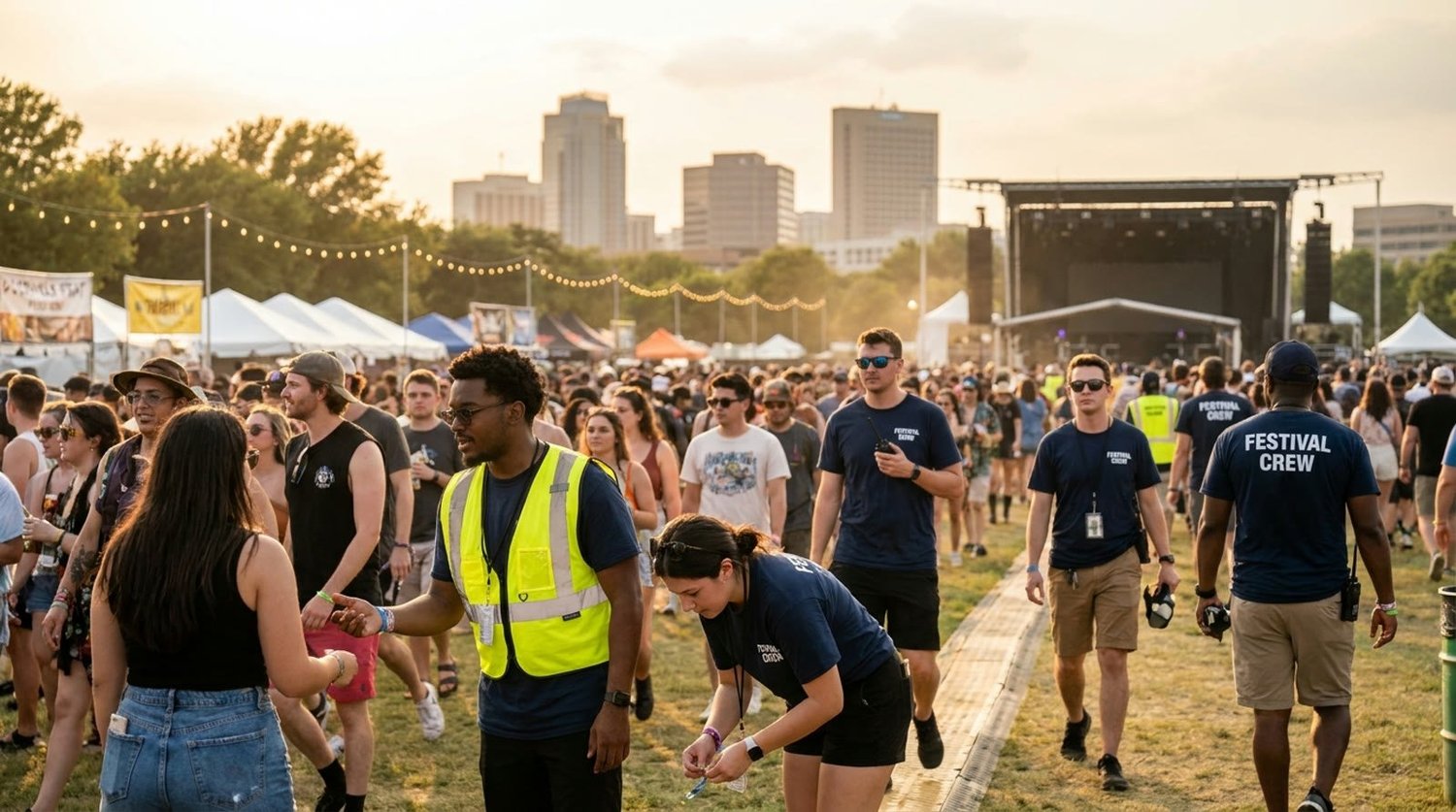 Diverse event types requiring staffing in Arlington