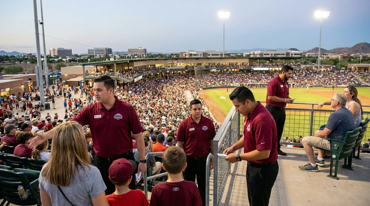 Large event venue requiring professional staffing in Gilbert
