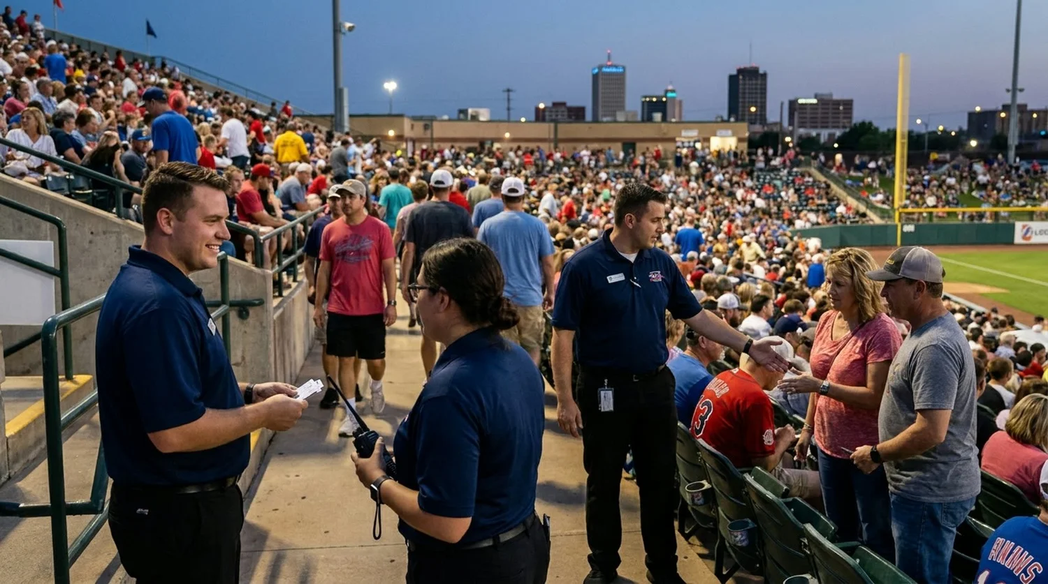 Large event venue requiring professional staffing in Amarillo