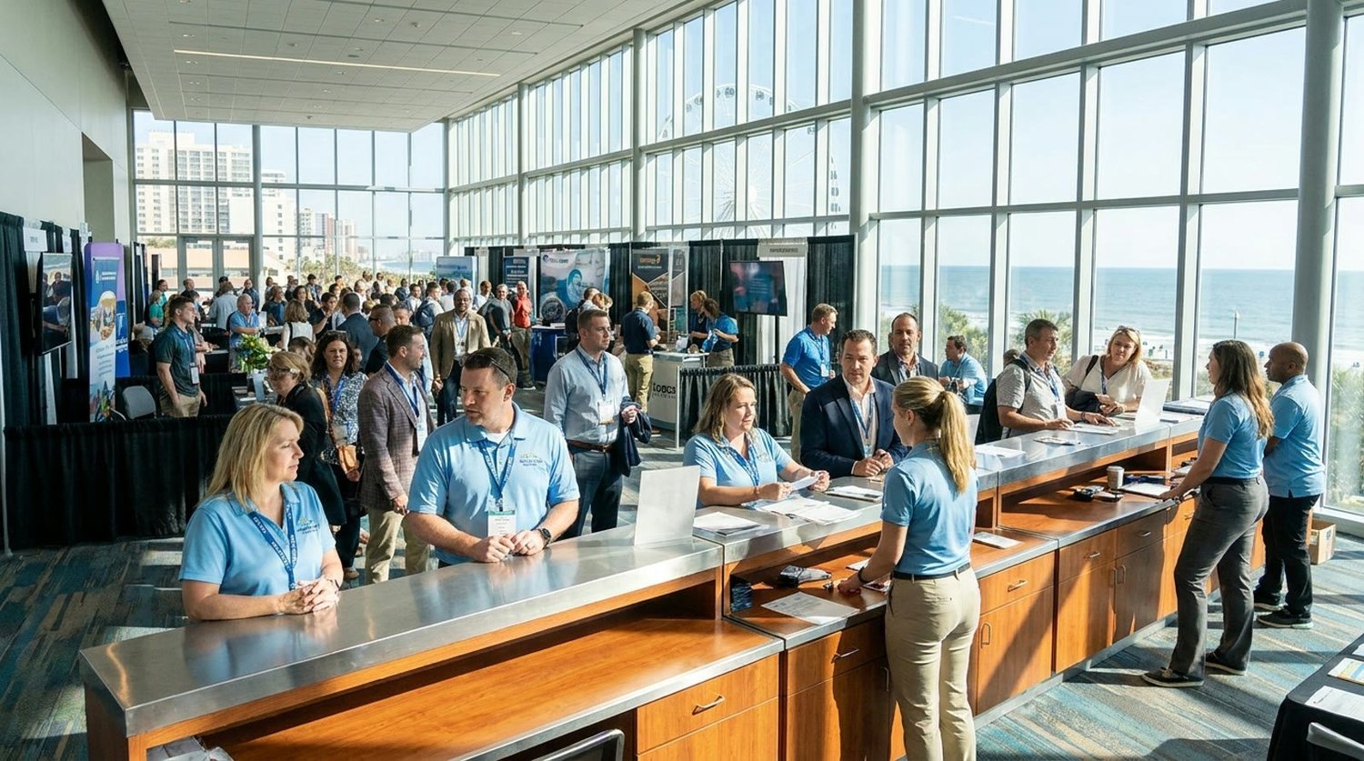 Event staffing and convention setup in Myrtle Beach