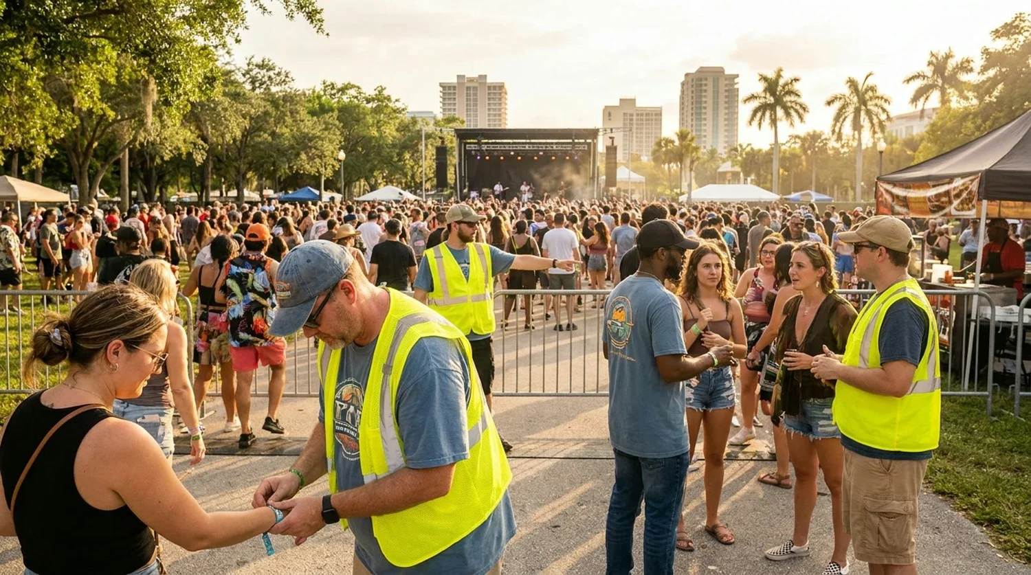 Diverse event types requiring staffing in Fort Myers