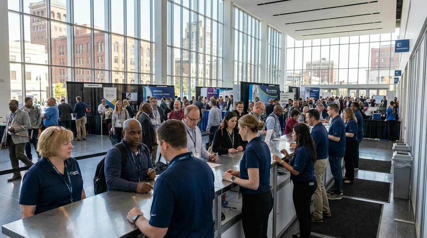 Event staffing and convention setup in Syracuse