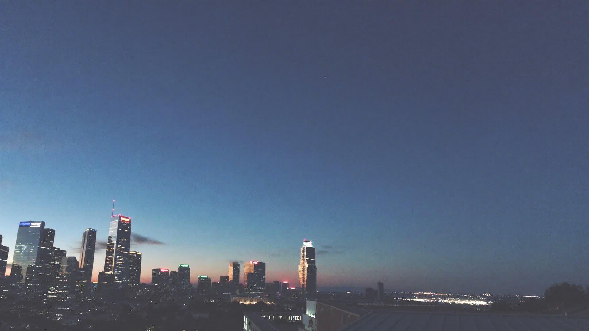 Downtown San Diego skyline at dusk