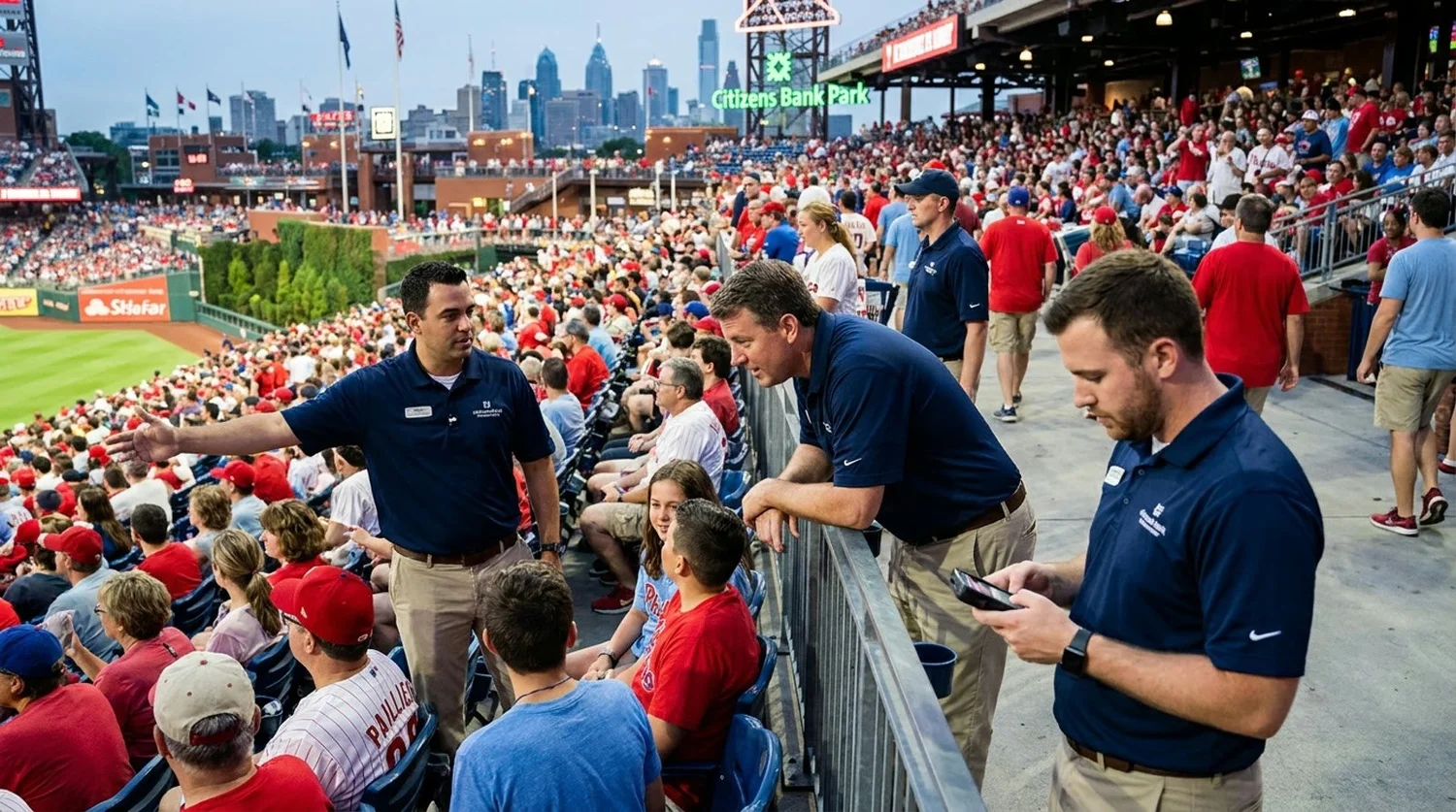 Large event venue requiring professional staffing in Philadelphia