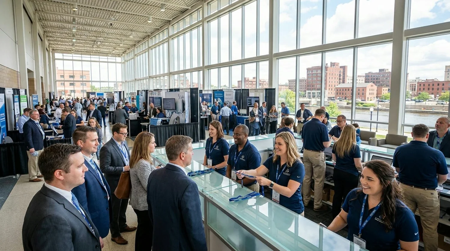 Event staffing and convention setup in Flint