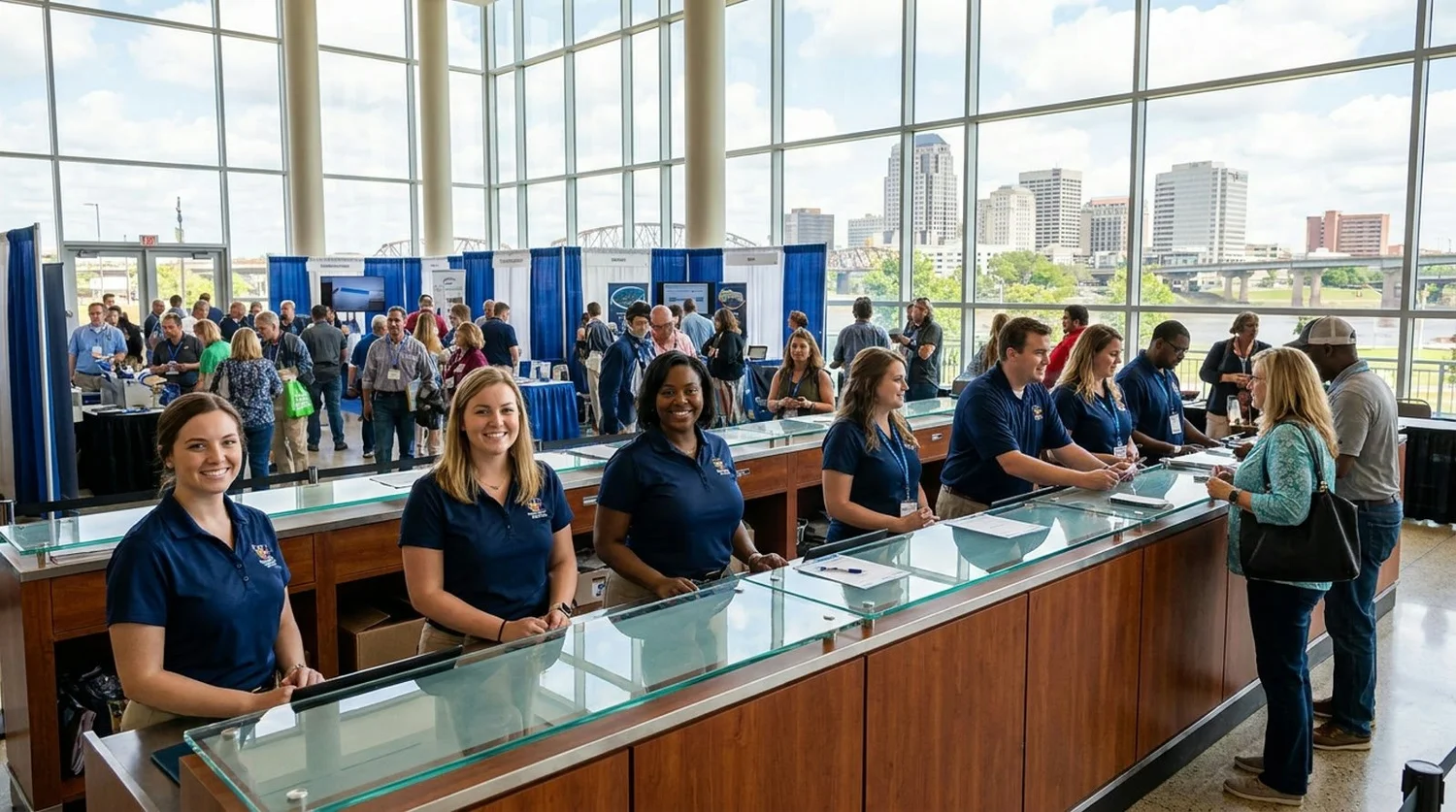 Event staffing and convention setup in Shreveport