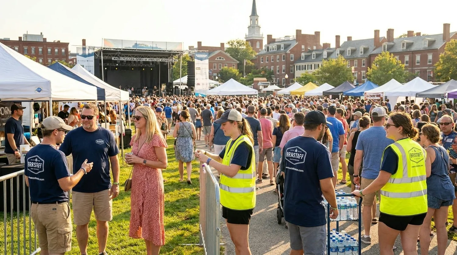 Diverse event types requiring staffing in Portsmouth
