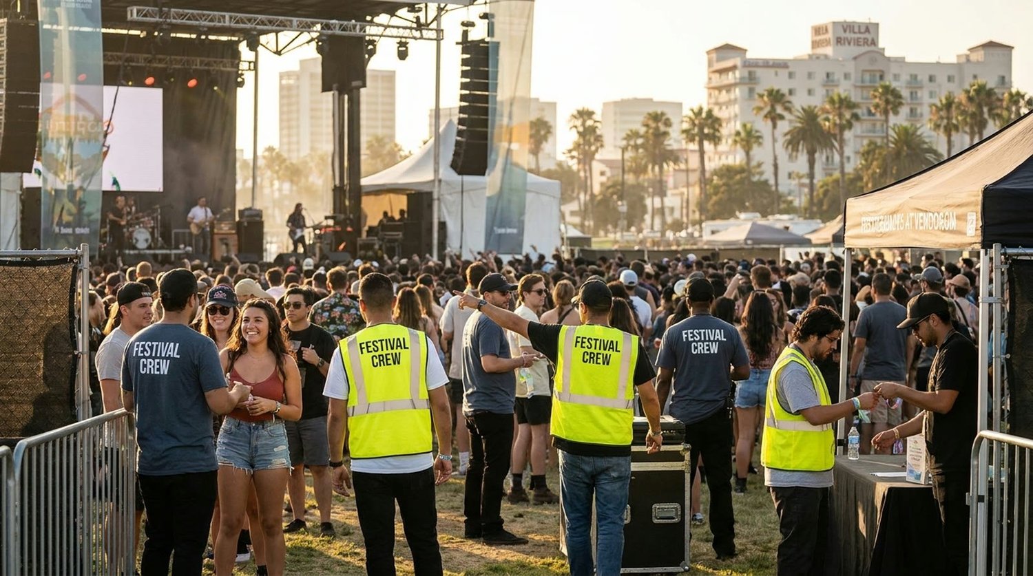 Diverse event types requiring staffing in Long Beach