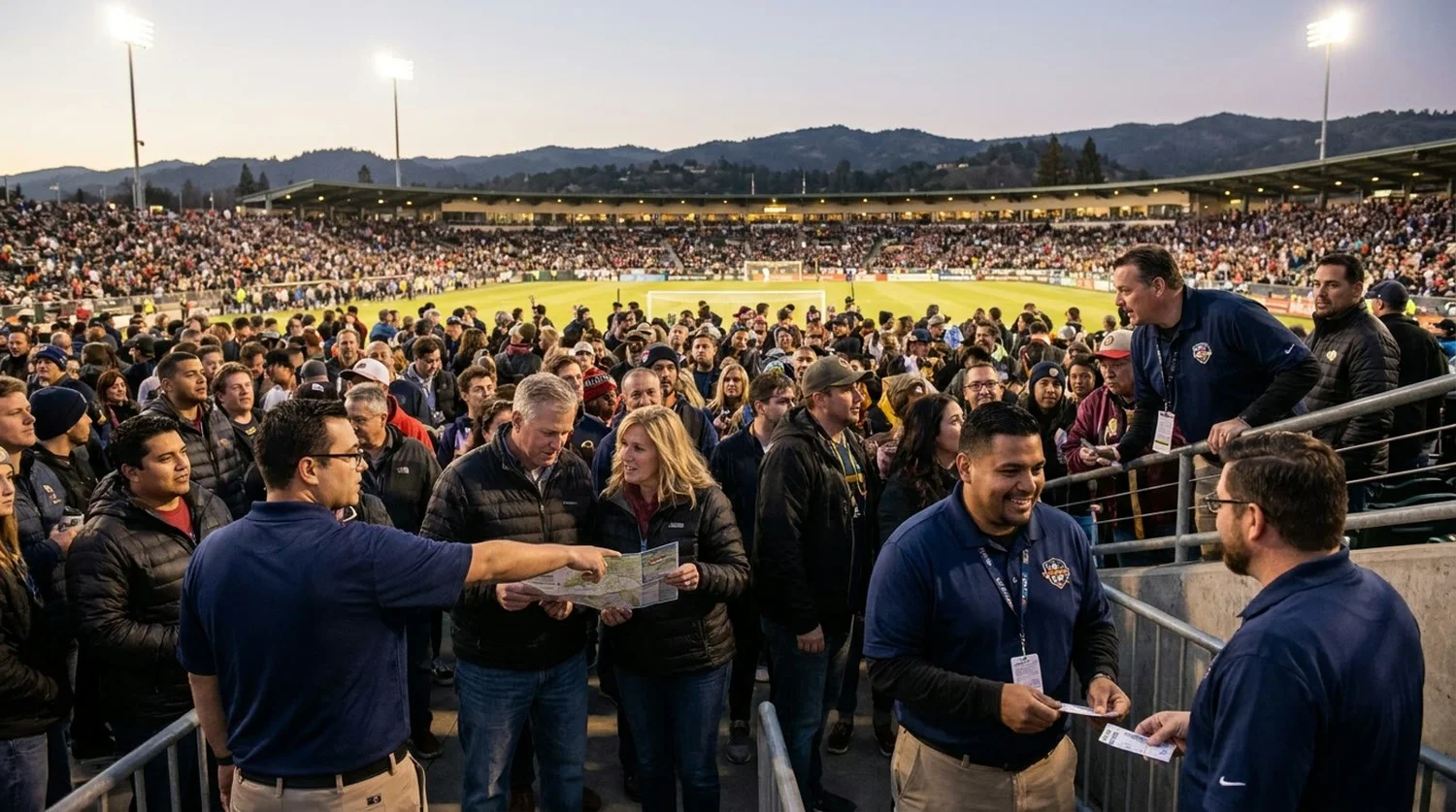 Large event venue requiring professional staffing in Napa Valley