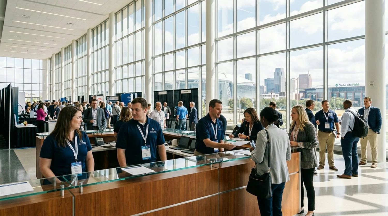 Event staffing and convention setup in Arlington