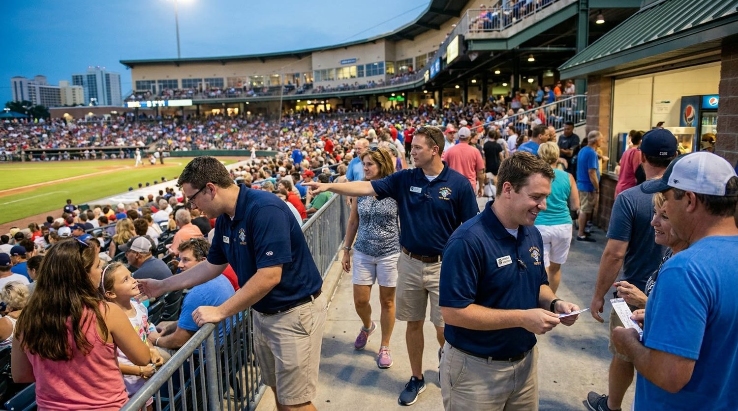 Large event venue requiring professional staffing in Myrtle Beach