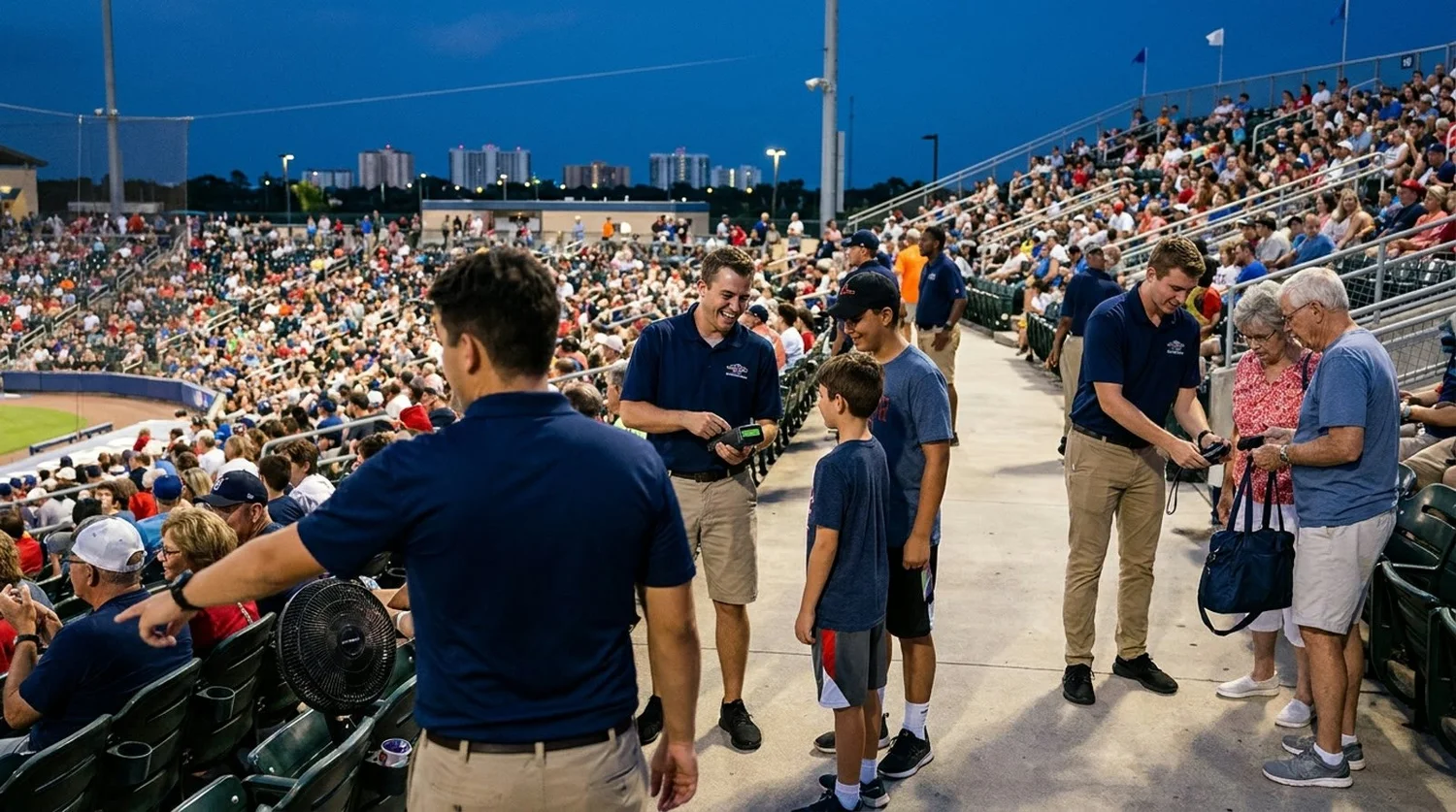 Large event venue requiring professional staffing in Port St Lucie