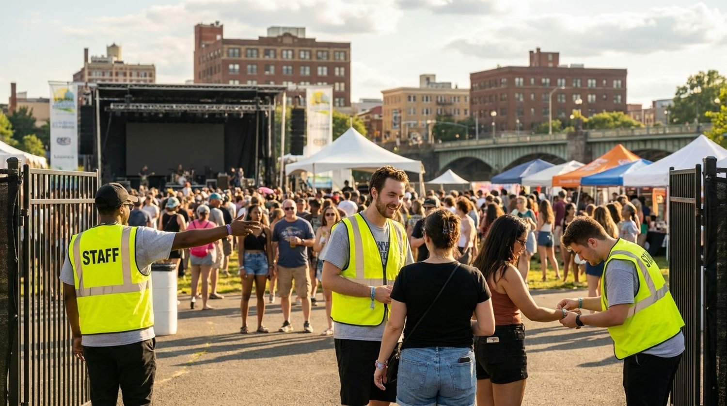 Diverse event types requiring staffing in Trenton